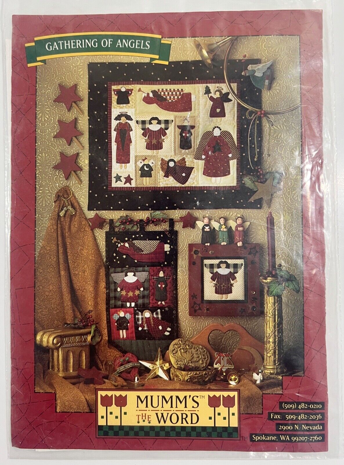 Gathering of Angels Banner, Sampler Pattern - Mumm&#39;s The Word by Debbie ... - $10.88