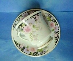 Vintage China Pottery Tea Coffee Pair Cup &amp; Saucer Jingdezhen Guo Zhi Za... - £19.41 GBP