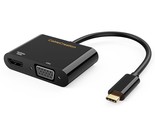 CableCreation USB C to HDMI VGA Adapter4K@60Hz, VGA to USBC-C Adapter, U... - $39.99