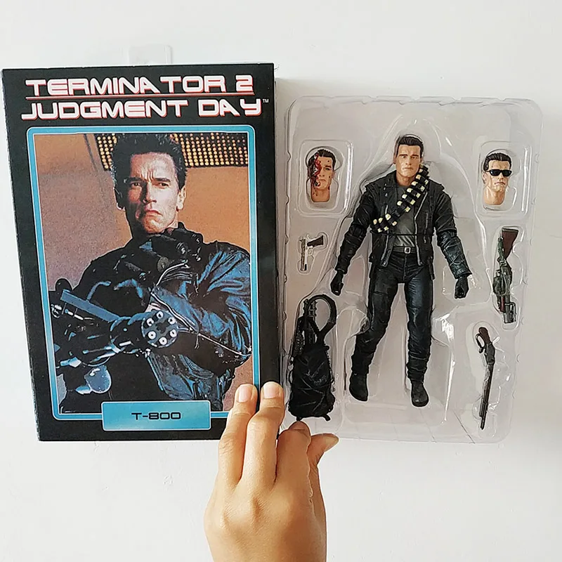 18CM NECA Terminator 2 Judgment Day T-800 Arnold Schwarzenegger PVC  Action - £36.35 GBP+