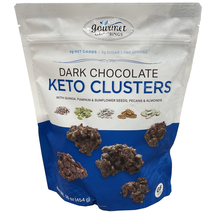 Dark Chocolate Keto Clusters 16 oz Gluten Free - £19.49 GBP