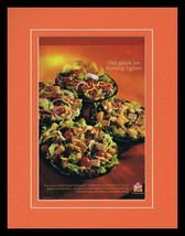 2003 Wendy&#39;s Garden Sensations Salad Framed 11x14 ORIGINAL Advertisement - £27.21 GBP