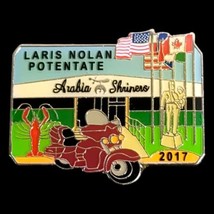 Mason Laris Nolan Potentate Arabia Shriners Motorcycle Lobster Lapel Hat... - $8.56