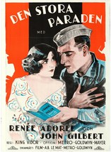King Vidor&#39;s THE BIG PARADE (1925) John Gilbert &amp; Renee Adoree WWI Silent Film - £1,171.59 GBP