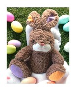 Easter Bunny Stuffed Animal Adventure Rabbit Plush Toy 12&quot; Sitting Cotto... - £10.51 GBP