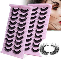 New DD Russian Large Roll Grafting Free False Eyelashes 10 Pairs Of Multi-Layer  - £11.52 GBP