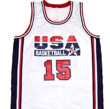 Magic Johnson #15 Team USA Basketball Jersey White Any Size  - £28.41 GBP+