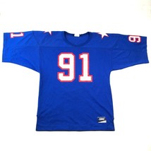 Vintage New England Patriots #91 Marquise Hill Mens L BIKE Brand Football Jersey - £52.31 GBP