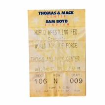 Wwf Ticket Stub Wrestling World Tour De Force 12/27/1995 Las Vegas - £51.98 GBP