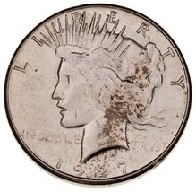1927-S Silver Peace Dollar As Condition, Beautiful Eye Appeal, Fort Lust... - $2,364.99 MXN
