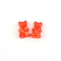 Anykidz 10pcs Red Glitter Bear Shoe Charm Accessories Jeans Clogs Pendan... - $20.90
