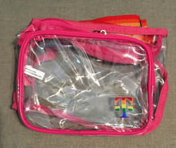 T-Mobile Tuesday Pink Pride Fanny Pack Pink Trim W/ Rainbow Strap ( Clear) New - £8.25 GBP