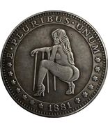 E Pluribus Unum - Medaglia con moneta fantasy 1881 - $13.22