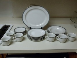 Mikasa Belvedere Fine China ~ 21 Piece Set ~ Plates Bowls Cups - $97.90