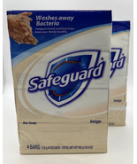 Safeguard Antibacterial Deodorant Bar Soap, Beige, 4 oz, 4 Ct(2 Packs) - £23.66 GBP