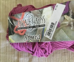 Cascade Yarns SIERRA Worsted weight Cotton/Wool blend clr 42 Savanna Rose - $6.18