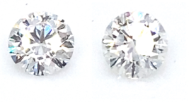 Lot of 2 CVD Lab Grown Round Cut Diamonds IGI Certified TCW = 2.36 Cts E-F VVS2 - £5,061.95 GBP