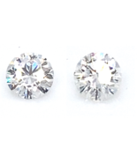 Lot of 2 CVD Lab Grown Round Cut Diamonds IGI Certified TCW = 2.36 Cts E... - $8,927.97 CAD