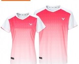 Victor 25S/S Unisex Badminton T-shirts Sports Tee Training AsiaFit VT25A... - $103.86 CAD