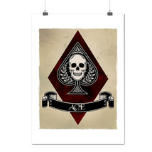 Diamond Ace Skull Casino Game Skull Matte/Glossy Poster A0 A1 A2 A3 A4 | Wellcod - $7.99+