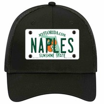 Naples Florida Novelty Black Mesh License Plate Hat - £23.37 GBP