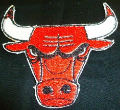 Chicago Bulls Logo Iron On Patch - £3.91 GBP
