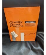 Vintage DIETZGEN Qualité Graphe Papiers 8 2.5/5.1X27.9cm 340R L22 100 Pages - $554.34 MXN