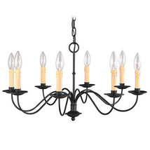 Livex 4468-04 Heritage Chandelier- Black - $450.84