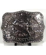 Hesston National Finals Rodeo Belt Buckle-Brass-Proffesional Cowboys-Vtg... - $30.69 CAD