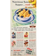 1943 KELLOG&#39;S CORN FLAKES-Ready in 90 Seconds-Self Starter-Vintage Print... - $11.71