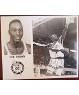 1994 Boston Celtics DEE BROWN B&amp;W signed glossy photo - €13,75 EUR
