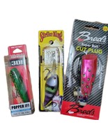New Lot 3 Vtg Strike King  Red Eye Shad Cut Plug Floating Popper   (#103) - $445.06 MXN