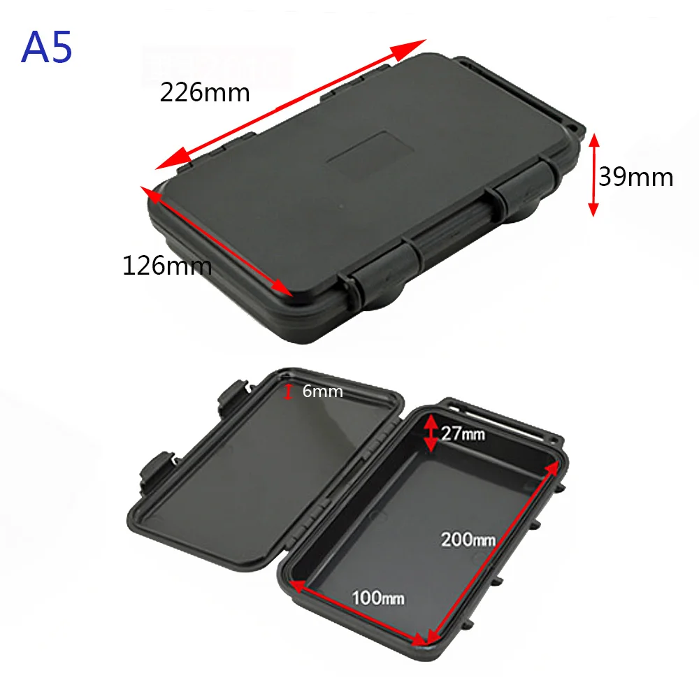 Suitcase Tool Box Portable ABS Waterproof Shockproof Safety Plastic Briefcase St - £58.13 GBP