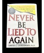 Never Be Lied To Again -David J. Lieberman - DVD - Get the Truth in 5 Mi... - $12.86