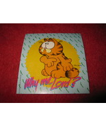 (MX-1) vintage 1978 3&quot; x 3&quot; Garfiled Sticker - &quot; Why Me Lord? &quot;  - £1.39 GBP