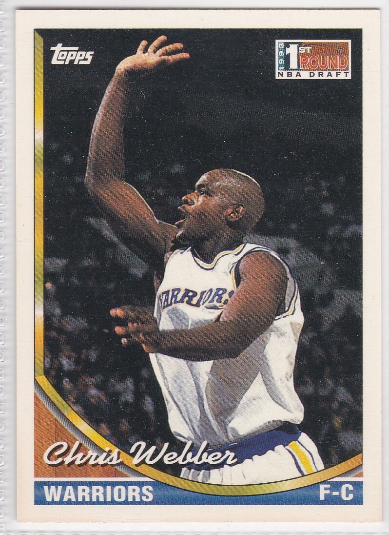 G) 1993-94 Topps Basketball Trading Card - Chris Webber #224 - $1.97