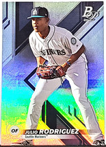  Julio Rodriguez Rookie Refractor Foil! 2019 Bowman Platinum #TOP-63, J-ROD - £47.41 GBP