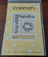 Curiosity 1991 Nasturtium Wreath Applique 12&#39;&#39; Block Border 509 Quilting - £8.72 GBP