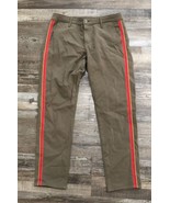 AG Adriano Goldschmied The Caden Side Stripes Khaki Brown Tailored Pants... - £20.15 GBP