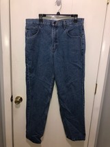 Carhartt Mens All Cotton Denim Blue Jeans SZ 36X32 - $14.84