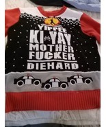 Die Hard Ugly Sweater Christmas Men’s Red Black Yippee Ki-Yay Sz M Light... - $18.69