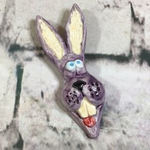 Handmade Fridge Magnet Wacky Rabbit Nightmare Bunny Signed Tami - $9.89