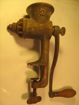 Vintage UNIVERSAL Sausage Meat Grinder #2 LF&amp;C Co. NEW BRITTAIN, CONN [Y... - £8.60 GBP