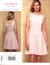 Vogue V1623 Misses 12 to 20 Designer Isaac Mizrahi NY Dress Uncut Sewing Pattern - £20.37 GBP