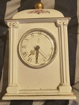 Vintage Quartz Paul Sebastian Porcelain Clock 8.25&quot; Floral Mantel 1993 R... - $372.79 MXN
