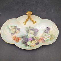 Antique c.1920s Guerin Limoges Serving Dish Oval Nappy Porcelain Painted... - £77.89 GBP