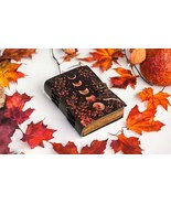Handmade Sun &amp; Moon Vintage Leather Journal for Men &amp; Women 200 Pages gifts - £30.54 GBP