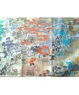 NEW Asian Oriental Chinese Japanese Satin Silk Tapestry Tablecloth Piano... - $48.30 CAD
