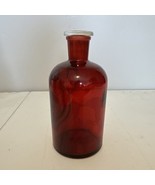 Vintage KIMAX 29 Ruby Red Glass Apothecary Bottle PYREX - $39.87