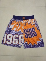 Men&#39;s Phoenix Suns Vintage 1968 Stitched Basketball Shorts  - £39.74 GBP